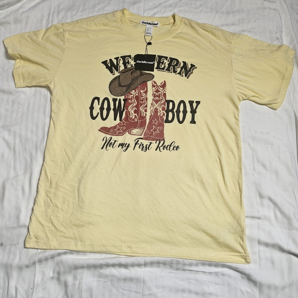 Charlotte Russe Cowboy Yellow Men's Shirt